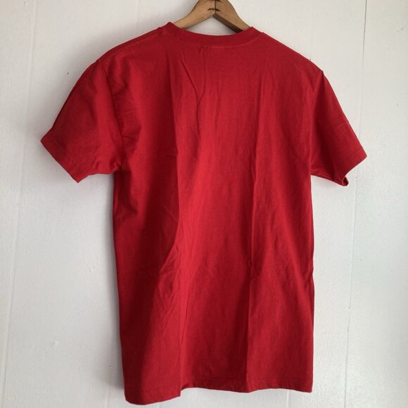 Vintage Tee Hawaiian Islands Map Red Cotton T Shirt Sz Men’s Unisex Medium - Picture 2 of 10